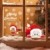 Fensterbilder Weihnachten Selbstklebend,Aivatoba Fensterdeko Weihnachten Kinderzimmer Weihnachtsmann Fensterdeko Winter Schneeflocken PVC Aufklebe Fensterbilder Weihnachten Dekoration Wiederverwendbar - 4