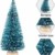 HIQE-FL Miniatur Tannenbaum,Naturgetreuer Weihnachtsbaum,Mini Weihnachtsbaum Plastik,Weihnachtsbaum Klein Geschmückt,Mini Christbaum,Künstlicher Weihnachtsbaum(Blau) - 2