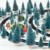 HIQE-FL Miniatur Tannenbaum,Naturgetreuer Weihnachtsbaum,Mini Weihnachtsbaum Plastik,Weihnachtsbaum Klein Geschmückt,Mini Christbaum,Künstlicher Weihnachtsbaum(Blau) - 3