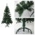 huigou HG® 220cm Grün Künstlicher Weihnachtsbaum künstliche Weihnachtsbäume Metallständer Kunststoff Nadeln PVC Hart und Weichnadel Premium Spritzguss Qualität für Outdoor Innen - 2
