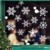 JUYOO 108 Weihnachts Schneeflocke Fenster haftet Aufkleber, Abnehmbare Statisch Weihnachten Fensterbild für Weihnachts Fenster Anzeige, Partyzubehör, Winter Dekoration (4 Blätter) - 1