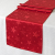 Kamaca Lotus Effekt Tischdecke Magic Stars mit Sternen Motiv – mit FLECKSCHUTZ – Flüssigkeiten perlen einfach ab Winter Weihnachten (Tischläufer 40×140 cm, Rot) - 