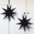 KATELUO 30cm Papier Stern Dekoration,3D Sterne Form für Weihnachten,Papierstern Weihnachtsdeko,weihnachtsdeko papierstern.(2 Stück) (schwarz) - 2