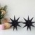 KATELUO 30cm Papier Stern Dekoration,3D Sterne Form für Weihnachten,Papierstern Weihnachtsdeko,weihnachtsdeko papierstern.(2 Stück) (schwarz) - 3