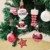Kathariiy 【70pcs Dekorationen】 Set Personalisierte Weihnachtskugel Baumschmuck Weihnachtsbaum Tanne Deko Baum Kugeln Weihnachtskugeln Kunststoff Weiß Gold Grün Rot - 2