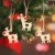 KOHMUI Holz Weihnachtsdeko Anhänger, Weihnachtsdekoration Hirsch Dekofigur mit Rote Nase Rentier Baumschmuck zum Hängen, 24 Weihnachtssnhänger mit 18 Frohe Weihnachten Aufkleber, MEHRWEG Verpackung - 3