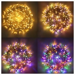 LED Lichterkette Innen, Ollny 10M 100 LED Lichterketten für zimmer, Warmweiß und Bunt, Dimmbar Fairy String Lights für Innen Outdoor Weihnachten Party Garten Hochzeit Deko - 1