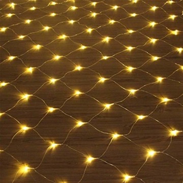 LED Lichternetz 3x2m 200 LEDs 8 Modi Lichterkettennetz für Weihnachten Partydekoration Wohnzimmer Kinderzimmer - 1