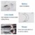 LED Lichtervorhang Lichterkette, Sterne und Mond 138pcs LED Fenstervorhang Lichter Mit 8 Blinkenden Modi für Garten, Haus, LED Sternenvorhang Dekorative, Warmes Weiß - 3
