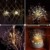 Lichterkette Feuerwerk, 120 LED Lichterketten Warmweiß Batteriebetrieben Fernbedienung DIY Feuerwerk Licht Kupferdraht Wasserdicht 8 Modi Beleuchtungs für Innen Außen Deko Weihnachten Hochzeit Party - 4