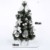 Lucoss Mini Weihnachtsbaum klein Künstlicher Tannenbaum Silber mit LED Beleuchtung, Baumschmuck Weihnachtskugeln Künstliche Weihnachtsbäume Weihnachts Desktop Dekoration 40CM - 3