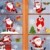 makstore 300 STK. Weihnachten Fenster Deko Aufkleber, Merry Christmas Weihnachtsmann Schneemann Schneeflocke Fenster Film Stickers 8 Blätter - 4