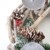 Mendler Adventskranz rund, Weihnachtsdeko Tischkranz, Holz Ø 35cm weiß-grau ~ ohne Kerzen - 4