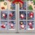 O-Kinee Weihnachten Fensterdeko,Fensterbilder Weihnachten Selbstklebend, Fensteraufkleber Weihnachten,Winter-Deko Schneeflocken Fensterbild, Statisch Haftende Weihnachtsmann Süße Elche Fensterbilder - 4
