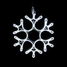 Pridea Schneeflocke Weihnachtsbeleuchtung 360 LED`s 36cm Weihnachtsdeko Weihnachtsfenster Balkon Deko Indoor Outdoor - 1