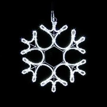 Pridea Schneeflocke Weihnachtsbeleuchtung 360 LED`s 36cm Weihnachtsdeko Weihnachtsfenster Balkon Deko Indoor Outdoor - 1