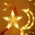 Queta Lichterkette Sternen Mond Lichtervorhang 138 LEDs Led Mond Sternenvorhang mit 8 Lichtermodi als Weihnachten oder Party Fester Deko Lichterkette für Innen & Außen Fernbedienung - 2