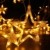 Quntis 138 LEDs 2m 12 Sterne Lichterkette Sternenvorhang Warmweiß, Erweiterbare Weihnachtsbeleuchtung Innen Fenster, IP44 Lichtervorhang Strombetrieb Außen, 8 Modi Weihnachtsdeko für Zimmer Balkon - 2
