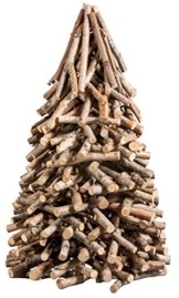 Rayher 65202000 Deko-Holzbaum für Weihnachten, Höhe 40 cm - 1