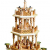 Richard Glässer Weihnachtspyramide Tischpyramide Erzgebirge Seiffen 2-stöckig Christi Geburt Natur, 16721, Höhe 40 cm - 
