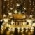 Schneeflocke Weihnachten Lichterketten,6M 40 LED Lichterkette Außen Weihnachtsbeleuchtung Batterie Betriebene für Schlafzimmer Innen Hochzeit Garten Zimmer Party Feier Deko(Warmweiß) - 1