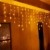 SEGVA 3m LED Lichtervorhang Schneeflocke, 108er LED Vorhang Lichterkette, Innen Außen Garten Deko - Warmweiß - 3