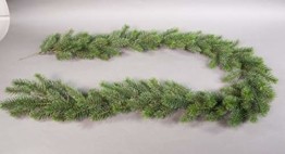Seidenblumen Roß Künstliche Tannengirlande Premium 190cm -120 Tips- YF Kunsttanne Spritzguss-Verfahren 100% PE Girlande - 1