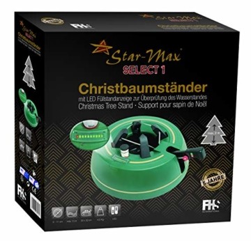 Star-Max Christbaumständer Select 1, Vollkunststoff, grün, 325 mm - 5