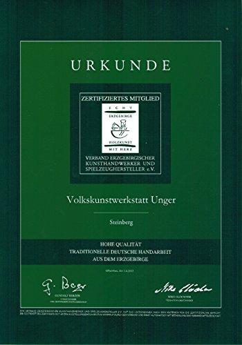 Volkskunstwerkstatt Unger Tischpyramide - Teelichtpyramide mit Seiffener Kirche - Echt Erzgebirge® 1810 - 2