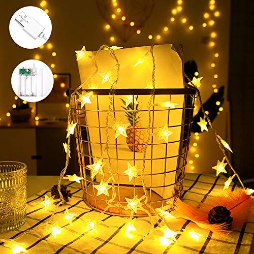 VTARCZA 40 LED Sternlichterkette Dekorative Lichterkette