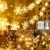 Weihnachten Lichterkette LED Schneeflocke Lichterkette Batterie 6M 40LED Warmweiß Lichterkette mit Fernbedienung 8 Modi Wasserdicht Außen Innen Lichterketten für Zimmer Party Garten DIY Deko Metaku - 1