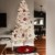 Weihnachtsbaum Weiss Künstlich Tannenbaum 210 cm Christbaum PVC Mit 25M Licht Metallständer - 4