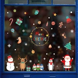 Weihnachten Fensterbilder, Fensterdeko Fensteraufkleber, Weihnachts  Dekoration - DIY Schneeflocken Deko Weihnachtsmann Fensteraufkleber,  Fensterfolie Selbsthaftend für Kinderzimmer und Vitrinen • Silke Meierstein