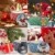 Weihnachtskerzen,Duftkerzen Geschenkset,Tragbares Blech Geschenkset im 4er-Pack,5,65 Unzen,120 Brennstunden,Natürliches Sojawachs mit ätherischen Ölen Kerzen,Geschenke für Fraue(Weihnachtsmuster) - 2