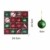 Weihnachtskugeln,Koqit 16 TLG. 6cm Reusable Christbaumkugeln Weihnachtsbaumschmuck Bruchsicher Plastik Ornament mit Anhänger für Party Weihnachtsdeko Elfen Thema Rot Grün Weiß - 3