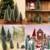 WELLXUNK® Weihnachtsbaum,Mini Weihnachts Baum,Christmasbaum Mini Grün,Weihnachtsbaum Miniatur,Künstlicher Weihnachtsbaum,Weihnachts Baum klein,Künstlich Klein Weihnachtsdeko - 2