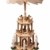 Wichtelstube-Kollektion Holz Weihnachtspyramide mit elektrischem Antrieb und beleuchteten LED Kerzen H:43,5cm - 1