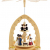 Brubaker 2-stöckige Weihnachtspyramide aus Holz - 30 cm - Krippenszene mit Jesuskind Maria und Josef, Engeln und Sternsingern - 1
