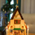 Brubaker Weihnachtspyramide Adventshaus 49 cm - Weihnachtskrippe auf 4 Etagen - Kerzenpyramide mit 4 Kerzenhaltern aus Metall - Holz Natur - handbemalte Figuren - 2