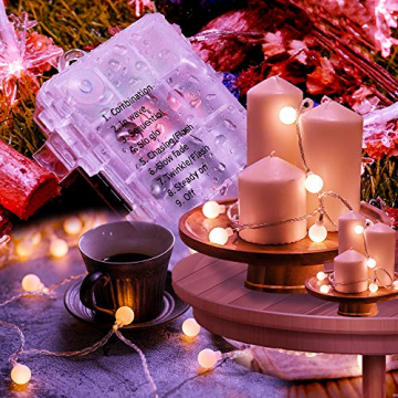 Globe Lichterkette für Innen und Außen, LED Kugel Lichterkette 8 Leuchtmodi, ideale Partylichterkette IP65 Wasserdicht mit IR Fernbedienung für Weihnachtsdeko, Hochzeit, Party , Garten - 6