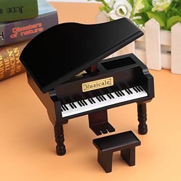 Hölzerne Klavier Spieluhr Melodie Music Box,