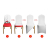 LARS360 Weiß Stuhl Husse Schleifenband Stuhlbezüge Stuhlhussen Stretch Acelectronic Stuhlüberzug Moderne Stuhl Abdeckung für Hochzeiten und Feiern (10 Stück Stuhlhussen) - 4