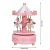 Merry-Go-Round-Spieluhr Karussell Pferd Spieluhr Babyzimmer Nacht Wohnkultur Weihnachten Hochzeit Geburtstagsgeschenk Dekor(Pink) - 3