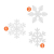 NOCHME Schneeflocken Fensterdeko Weihnachten, 108 PCS Statische Fensteraufkleber für Fenster, Fensterbild, Weihnachtsfensterbilder, Weihnachtsdeko, Fensterbilder, Fensterfolie PVC-Aufkleber (Weiß) - 3