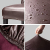 OSVINO 2er/4er Set Stuhlhussen PU Leder Stuhlbezug wasserabweisend Stretch für Haus Büro Restaurant (Braun, 6 Stücke) - 3