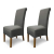 SCHEFFLER-Home Stretch Stuhlhusse Emma | 2er Set elastische Stuhlabdeckungen aus Baumwolle | Stuhlhussen Schwingstühle | Spannbezug mit Gummiband | Elegante Stuhlbezüge - 1