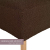 SCHEFFLER-Home Stretch Stuhlhusse Jacquard Lea | 2er Set elastische Stuhlabdeckungen | Stuhlhussen Schwingstühle | Spannbezug mit Gummiband | Elegante Stuhlbezüge, Braun - 2