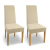 SCHEFFLER-Home Stretch Stuhlhusse Natalie | 2er Set elastische Stuhlabdeckungen aus Baumwolle | Stuhlhussen Schwingstühle | Spannbezug mit Gummiband | Elegante Stuhlbezüge - 1