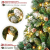 Yorbay künstlicher Weihnachtsbaum mit Beleuchtung weiß Schnee LED Tannenbaum für Weihnachten-Dekoration (210CM) - 3