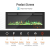 KUPPET 127 cm Elektrischer Kamin Versenkt und an der Wand Montiert mit Sicherheitsabschaltung & Timer, Touchscreen-Bedienbildschirm & Fernbedienung, Digitaler LED-Anzeige, Schwarzem Glas - 2